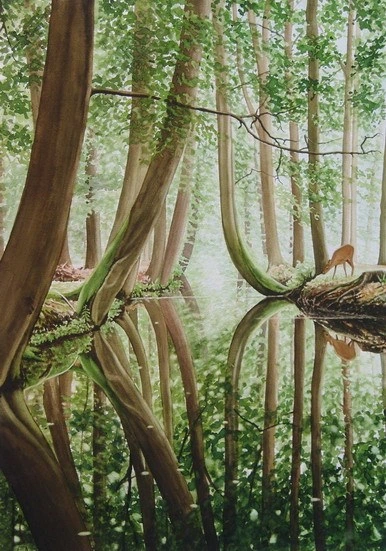 Schilderij: Ree, Eric van der Aa